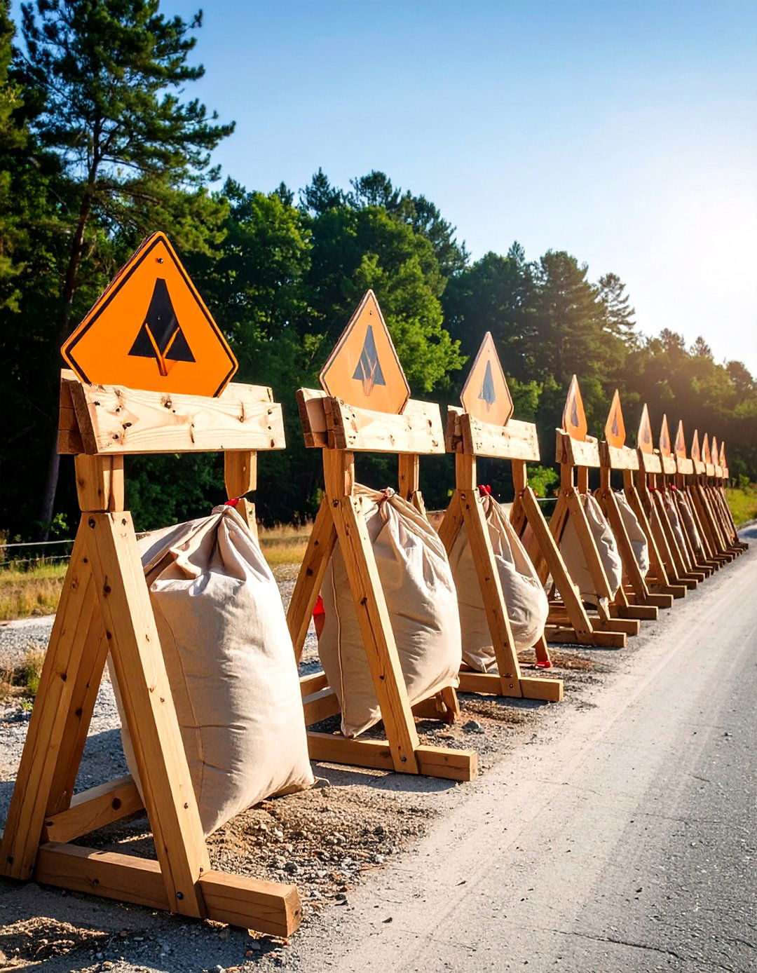 Rope Barrier and Stanchions - 20 Temporary Fence Ideas