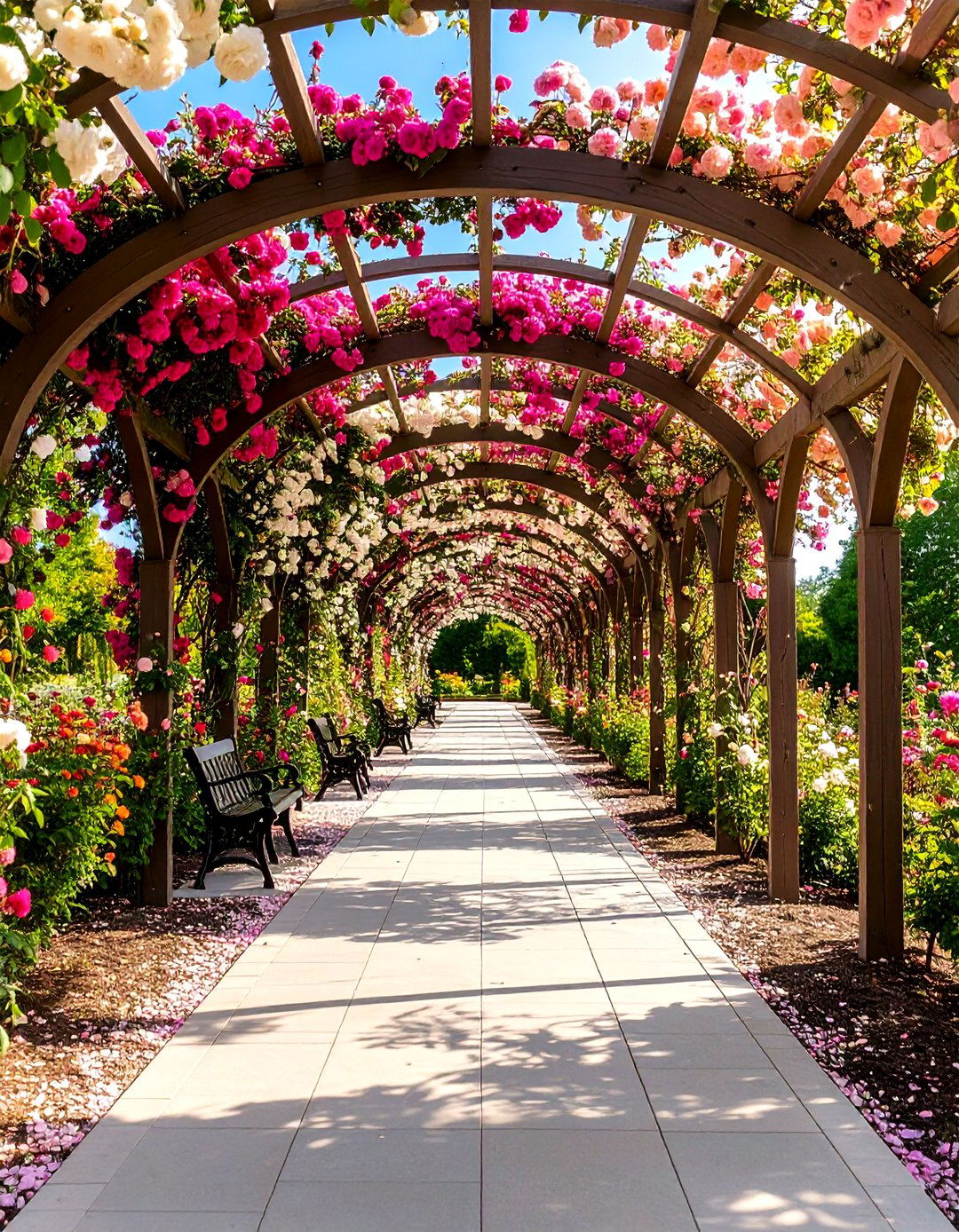 Rose Garden Arbor Walkway - 20 Rose Garden Ideas
