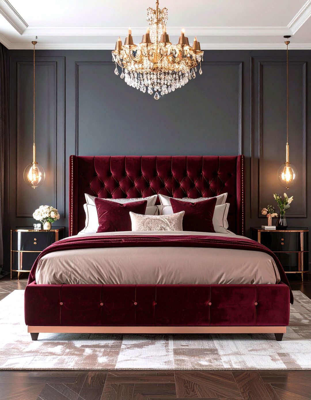 Rose Gold Bedroom Luxurious Velvet Haven - 20 Rose Gold Bedroom Ideas