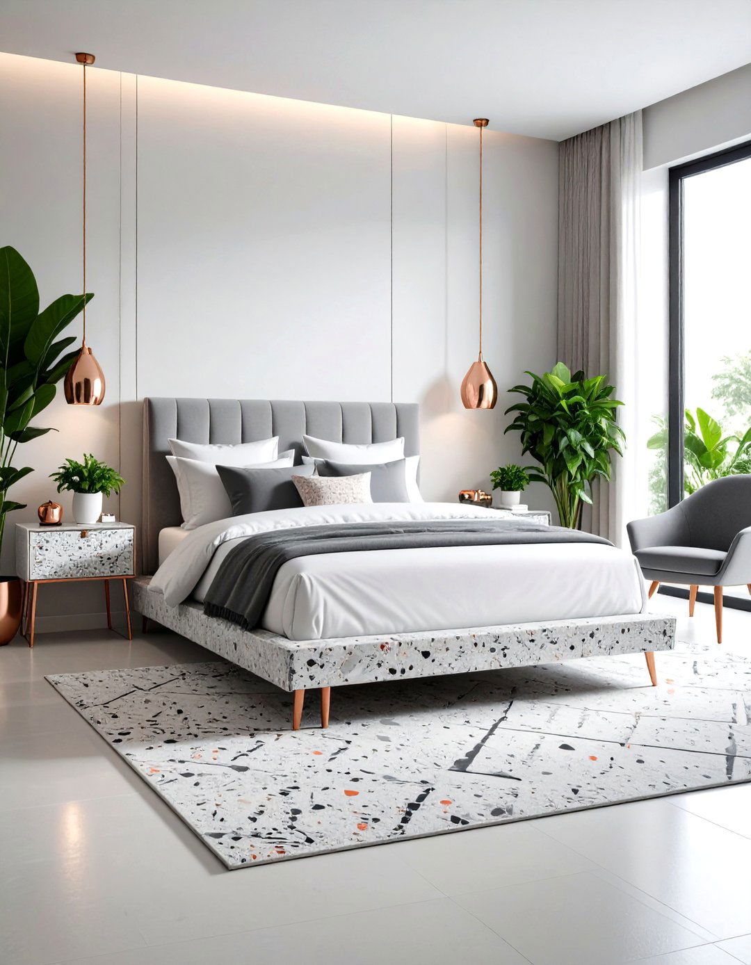 Rose Gold Bedroom Terrazzo Modern Mix - 20 Rose Gold Bedroom Ideas