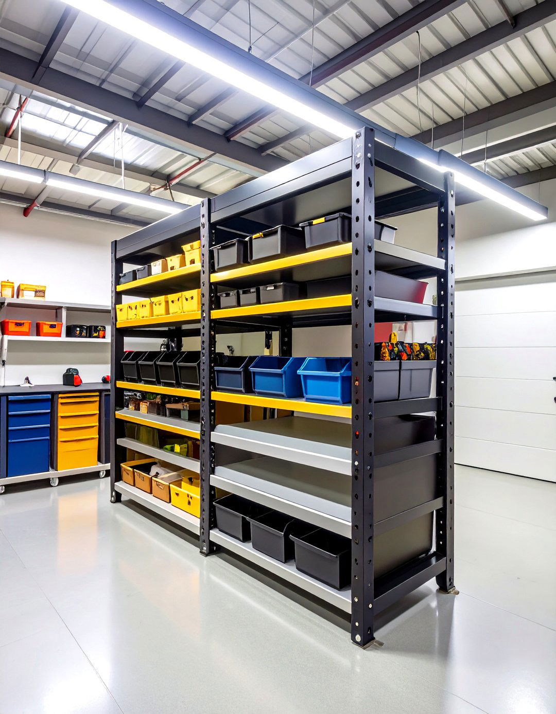 Rotating Vertical Carousel Garage Shelving for Dense Storage - 20 Garage Shelving Ideas