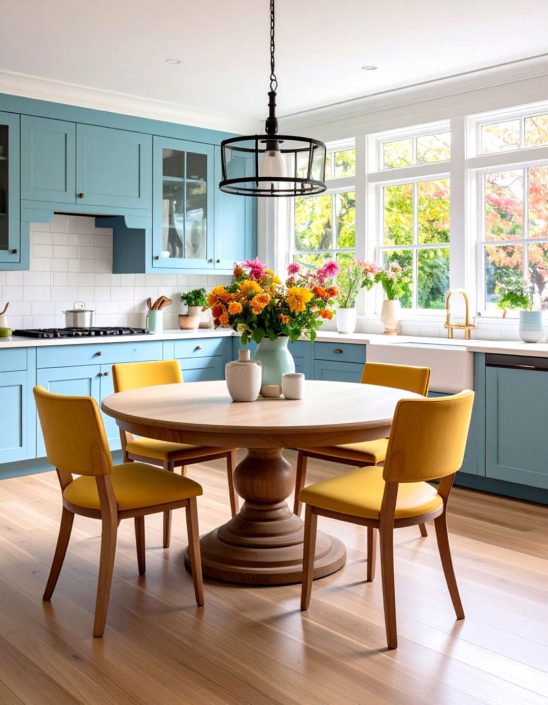 Round Table Eat in Kitchen Nook - 20 Eat in Kitchen Ideas