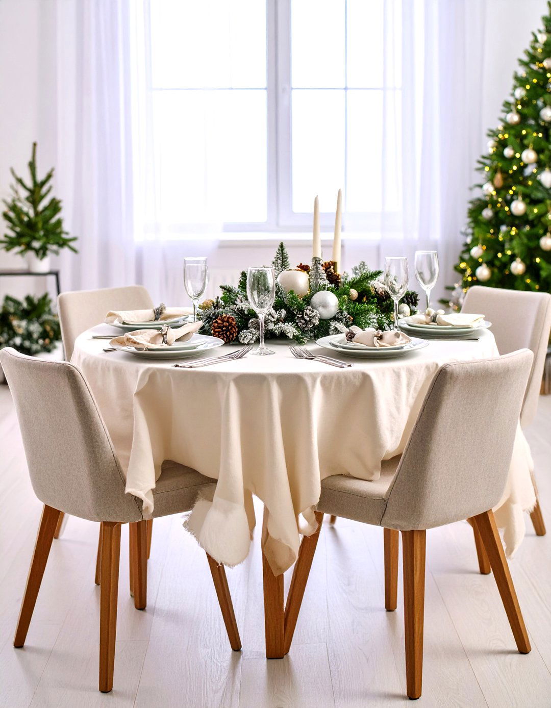 Round Table Winter Wonderland Magic - 20 Round Table Decor Ideas
