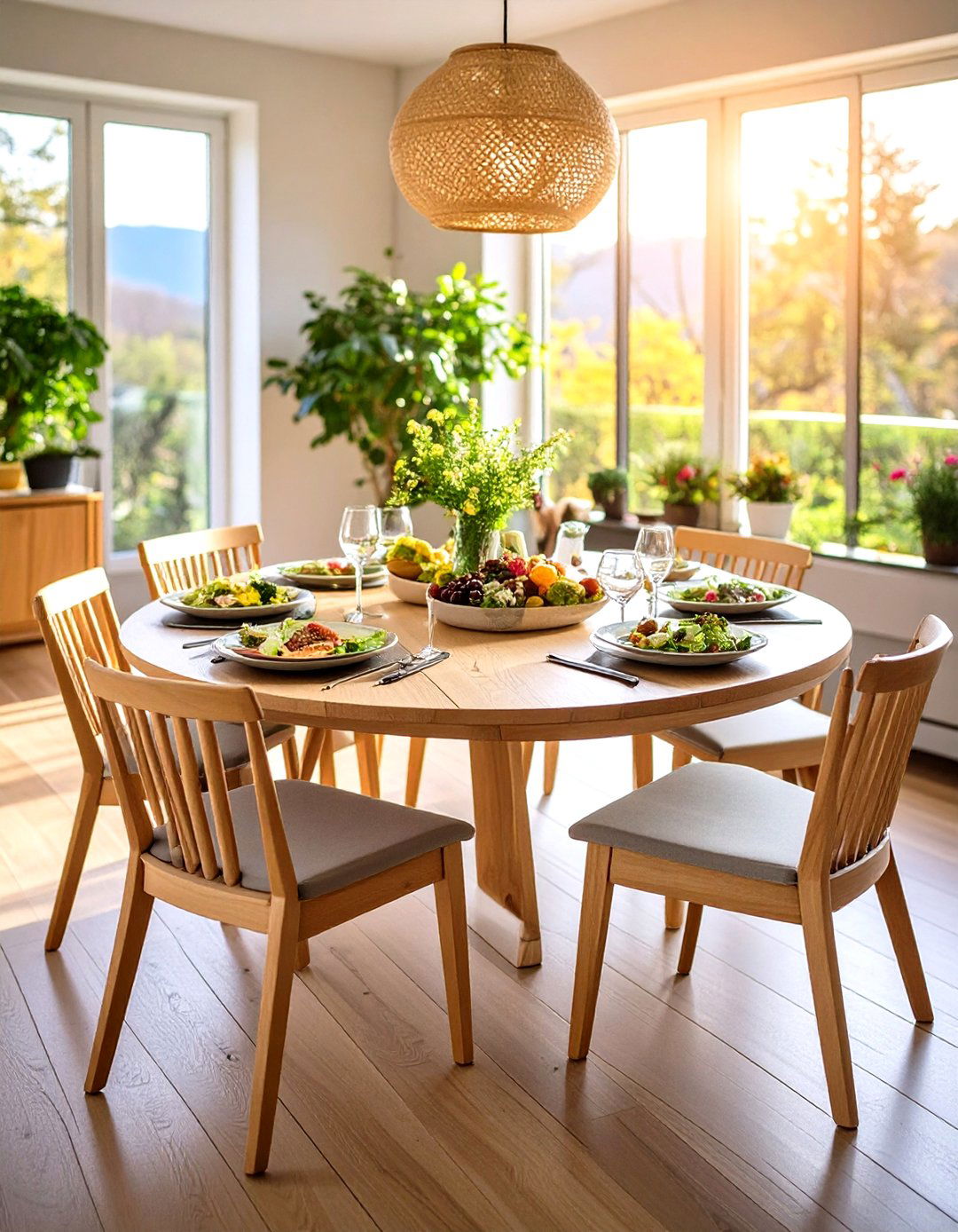 Round Tables for Traffic Flow - 20 Small Dining Room Ideas