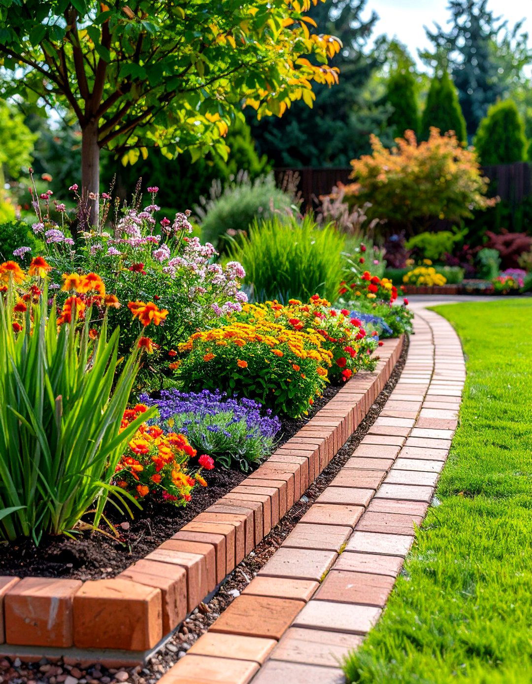 Rowlock Brick Edging - 20 Brick Edging Ideas