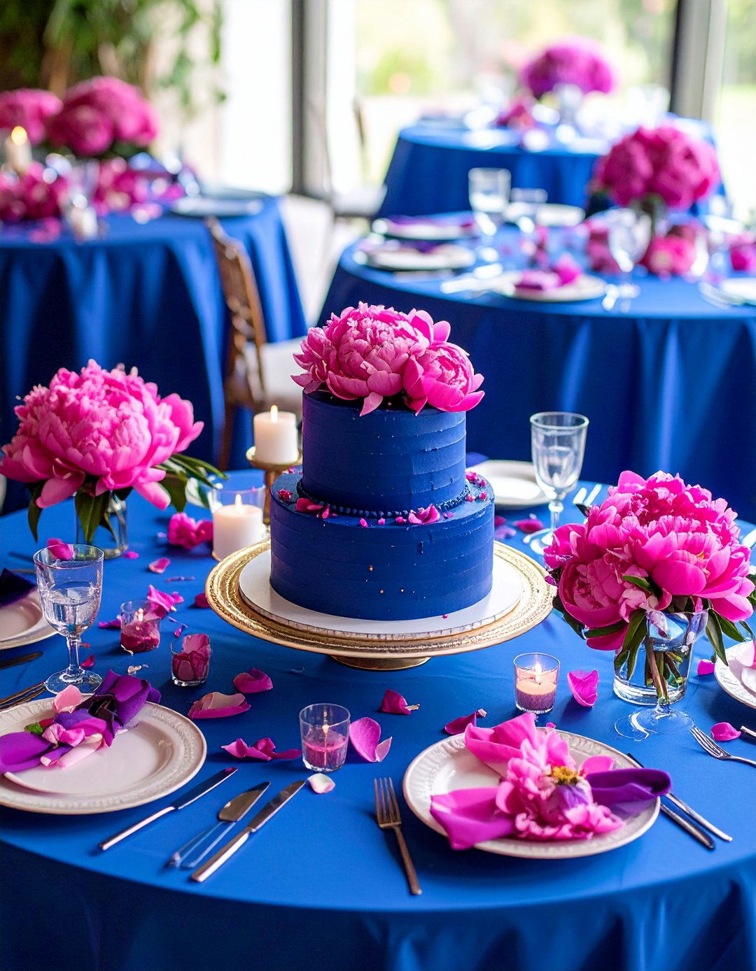 Royal Blue and Fuchsia Wedding Theme - 20 Blue Wedding Theme Ideas