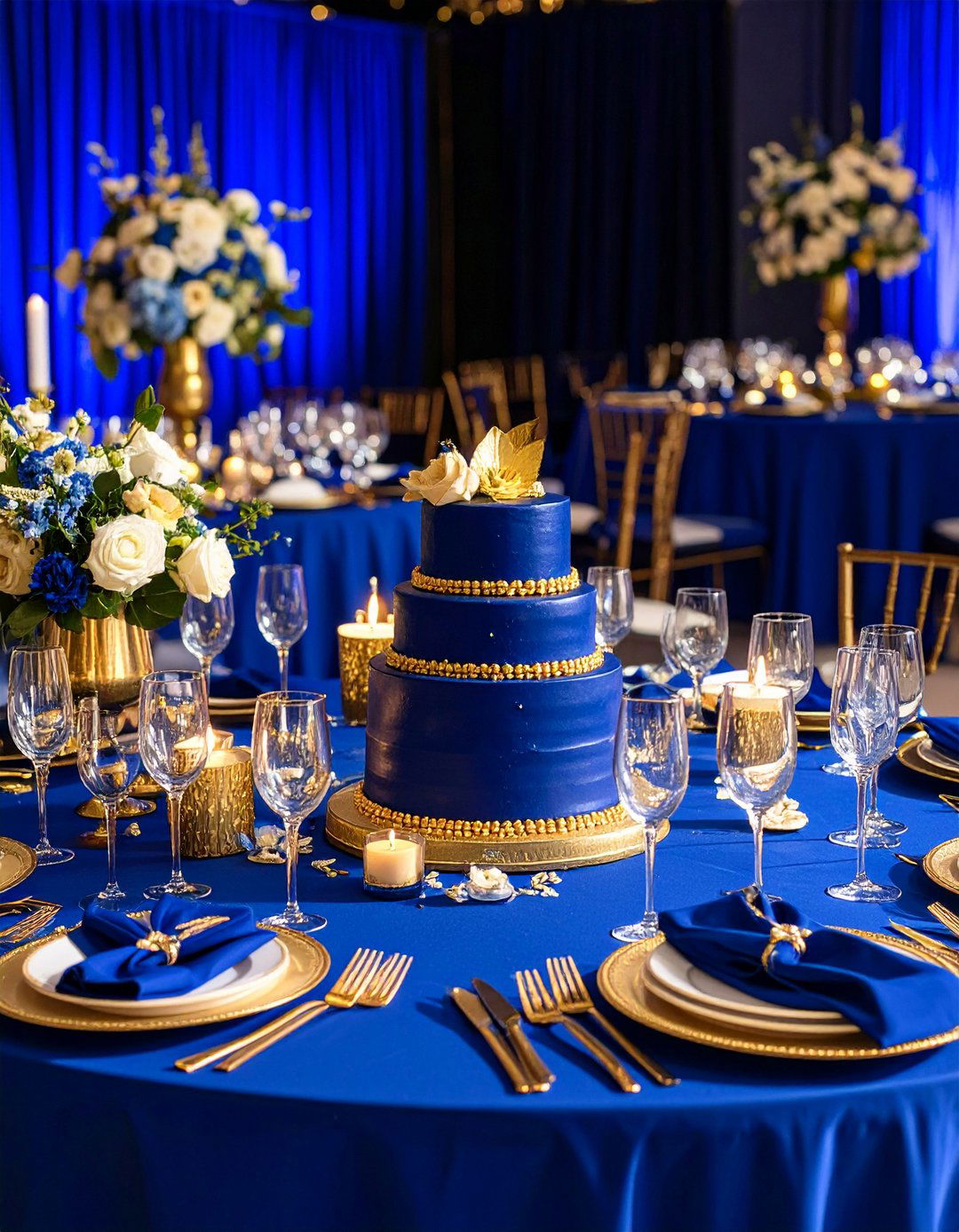 Royal Blue and Gold Wedding Theme - 20 Blue Wedding Theme Ideas