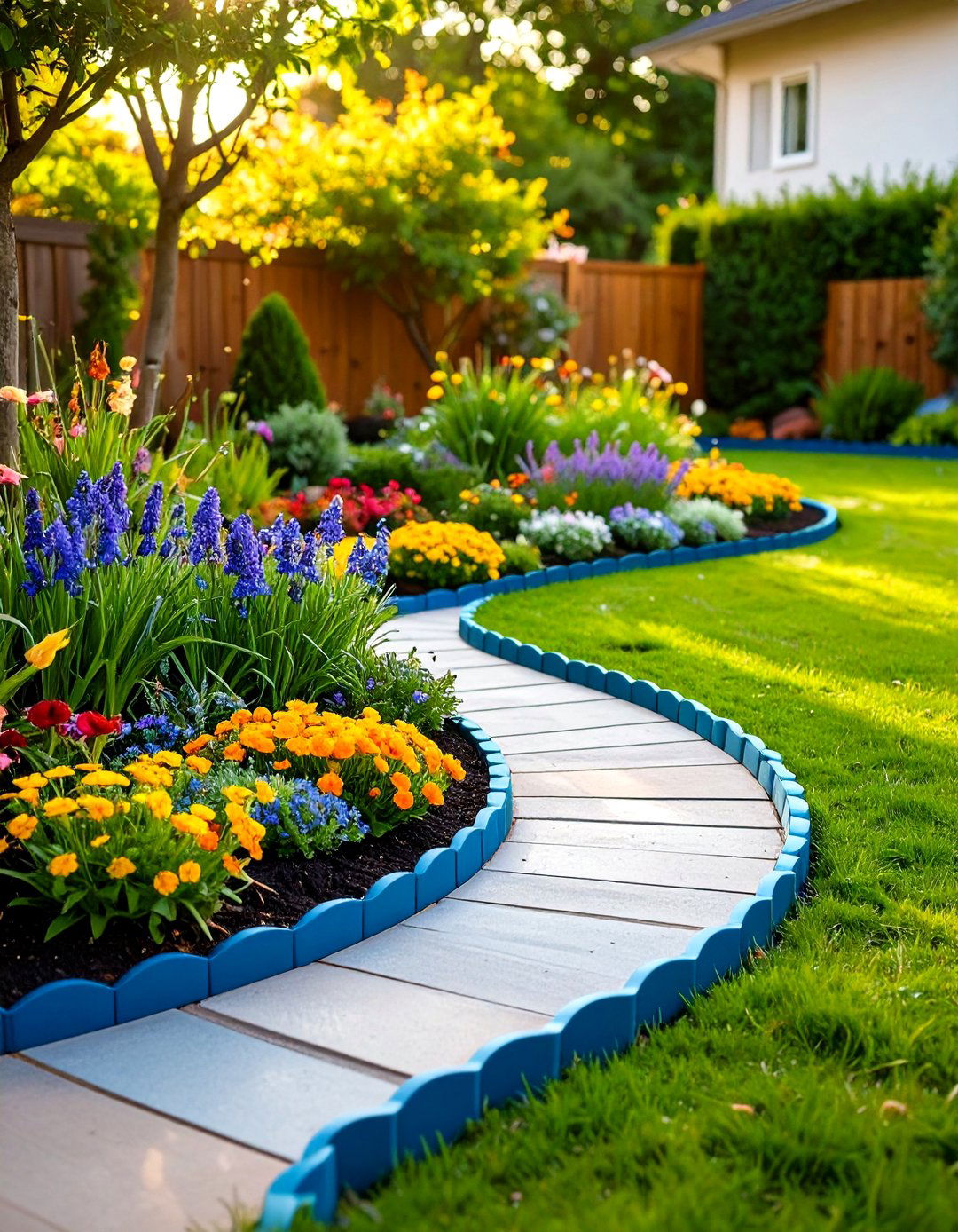 Rubber Garden Edging for Safe Durability - 20 Garden Edging Ideas