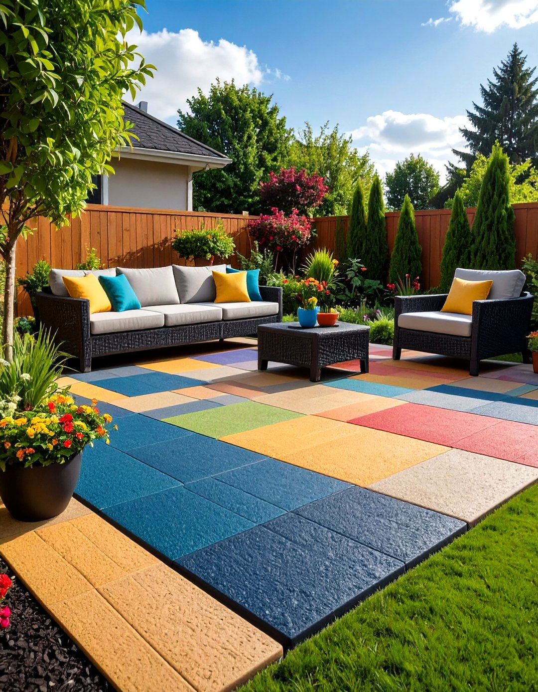 Rubber Patio Flooring - 20 Patio Flooring Ideas