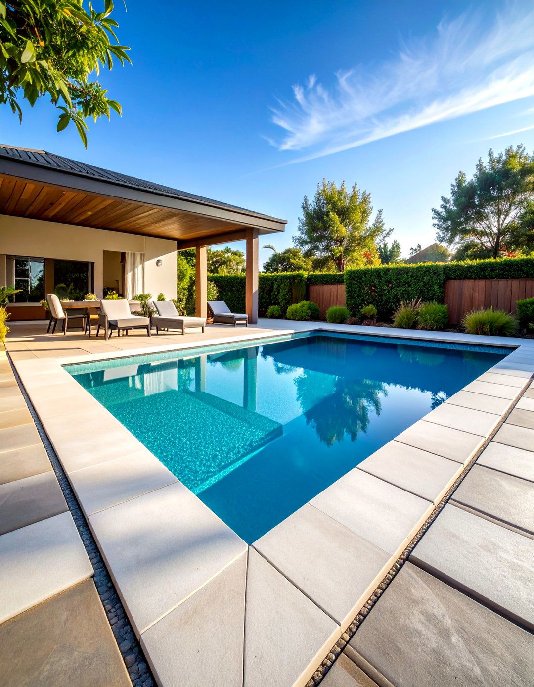 Running Bond Concrete Paver Pool Deck - 20 Concrete Pavers Around Pool Ideas