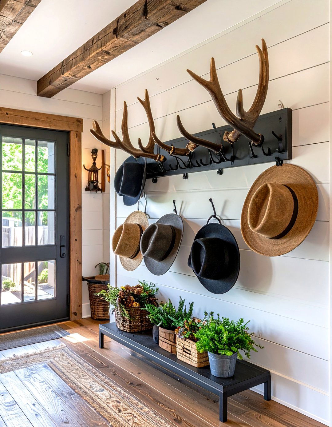 Rustic Antler Hat Rack - 20 Hat Rack Ideas