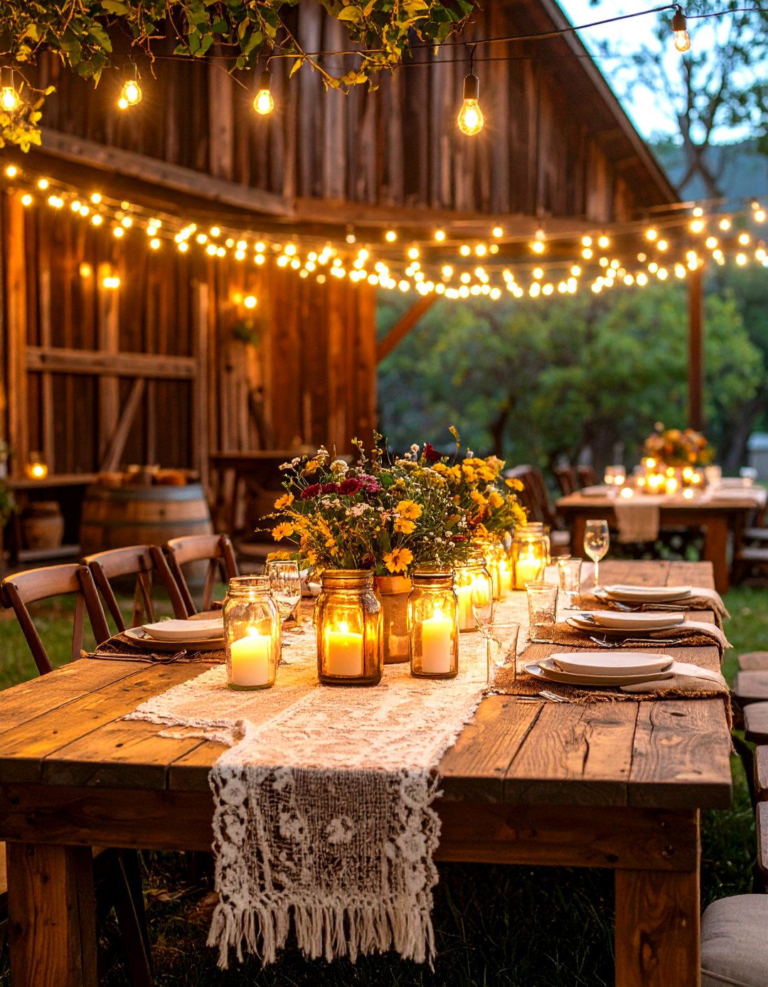 Rustic Barn Fall Wedding Decor - 20 Fall Wedding Décor Ideas