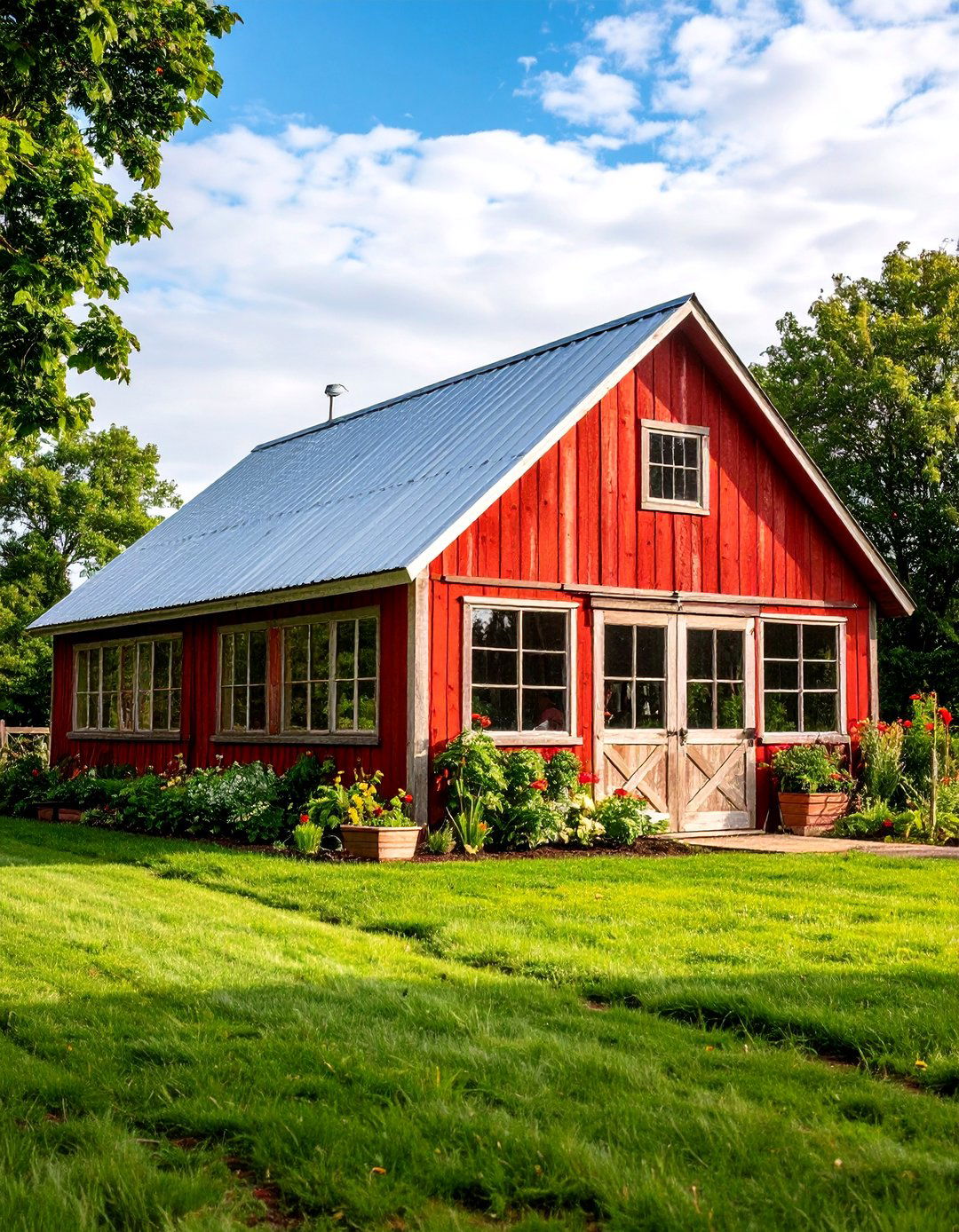 Rustic Barn Fantasy Greenhouse - 20 Fantasy Greenhouse Ideas