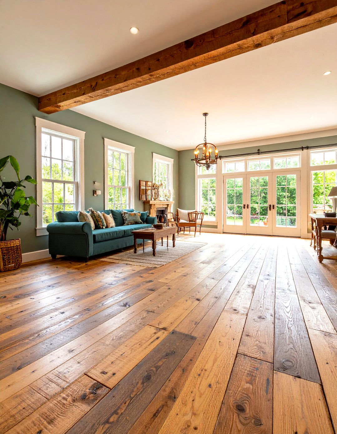 Rustic Barnwood Floors - 20 Wood Floor Ideas