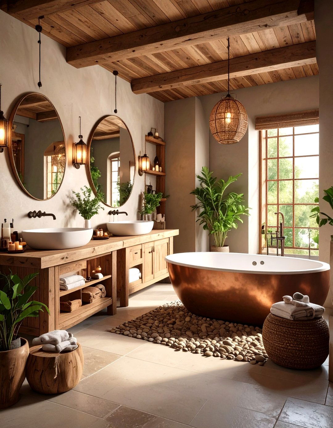 Rustic Bathroom Spa Interior Design - 20 Rustic Interior Design Ideas