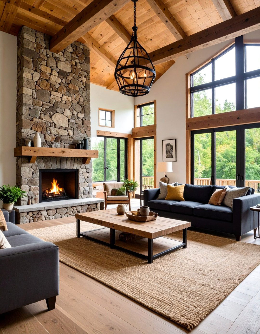Rustic Black Couch Living Room - 20 Living Room Ideas With Black Couches