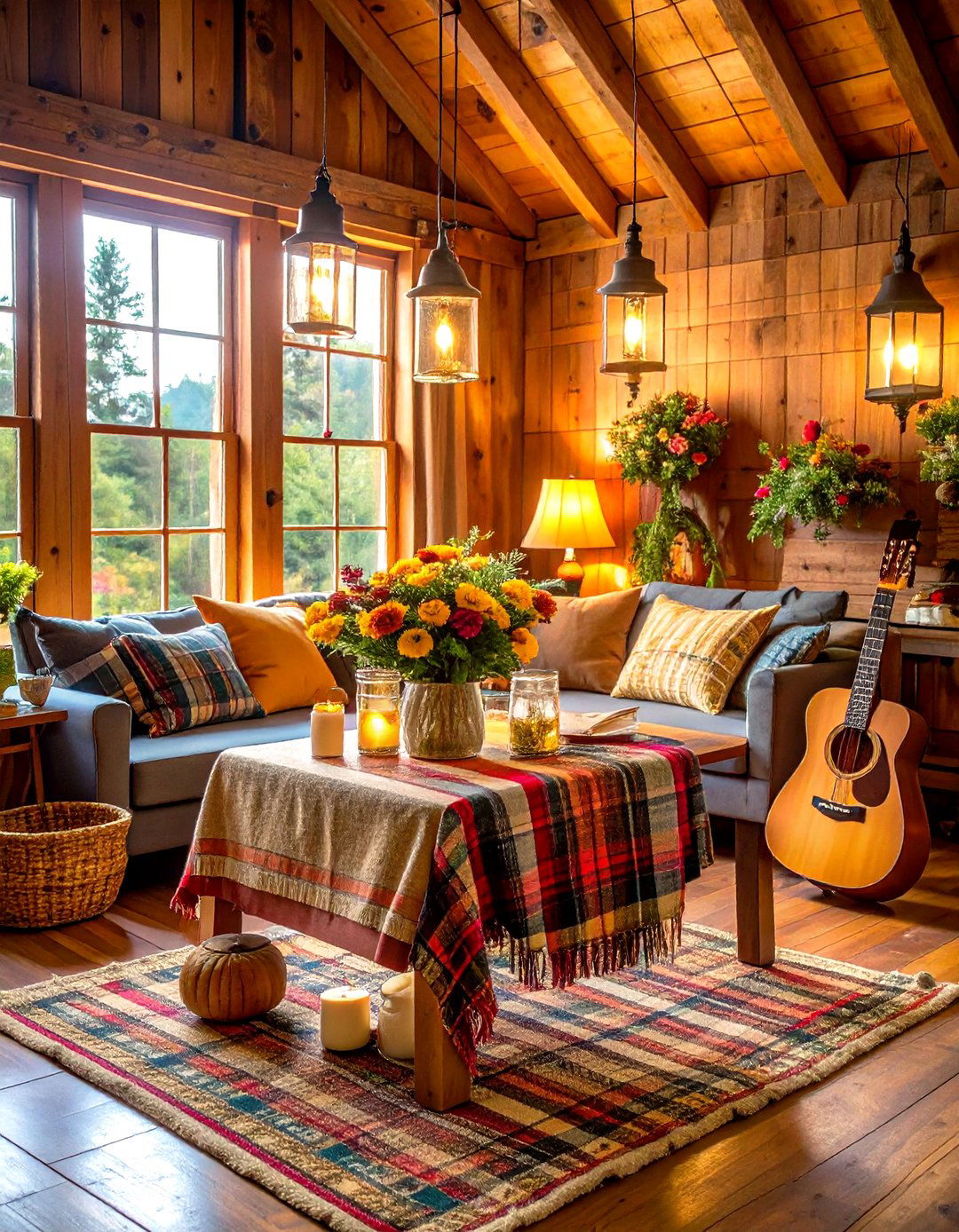 Rustic Cabin Fall Birthday Gathering - 20 Fall Birthday Party Ideas