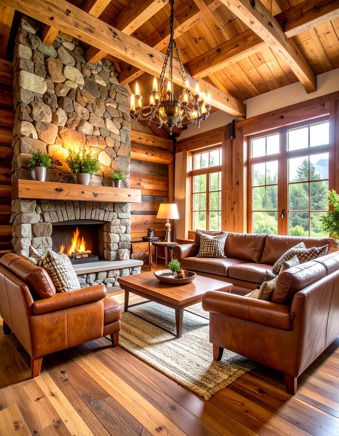 Rustic Cabin Man Cave Living Room - 20 Man Cave Living Room Ideas