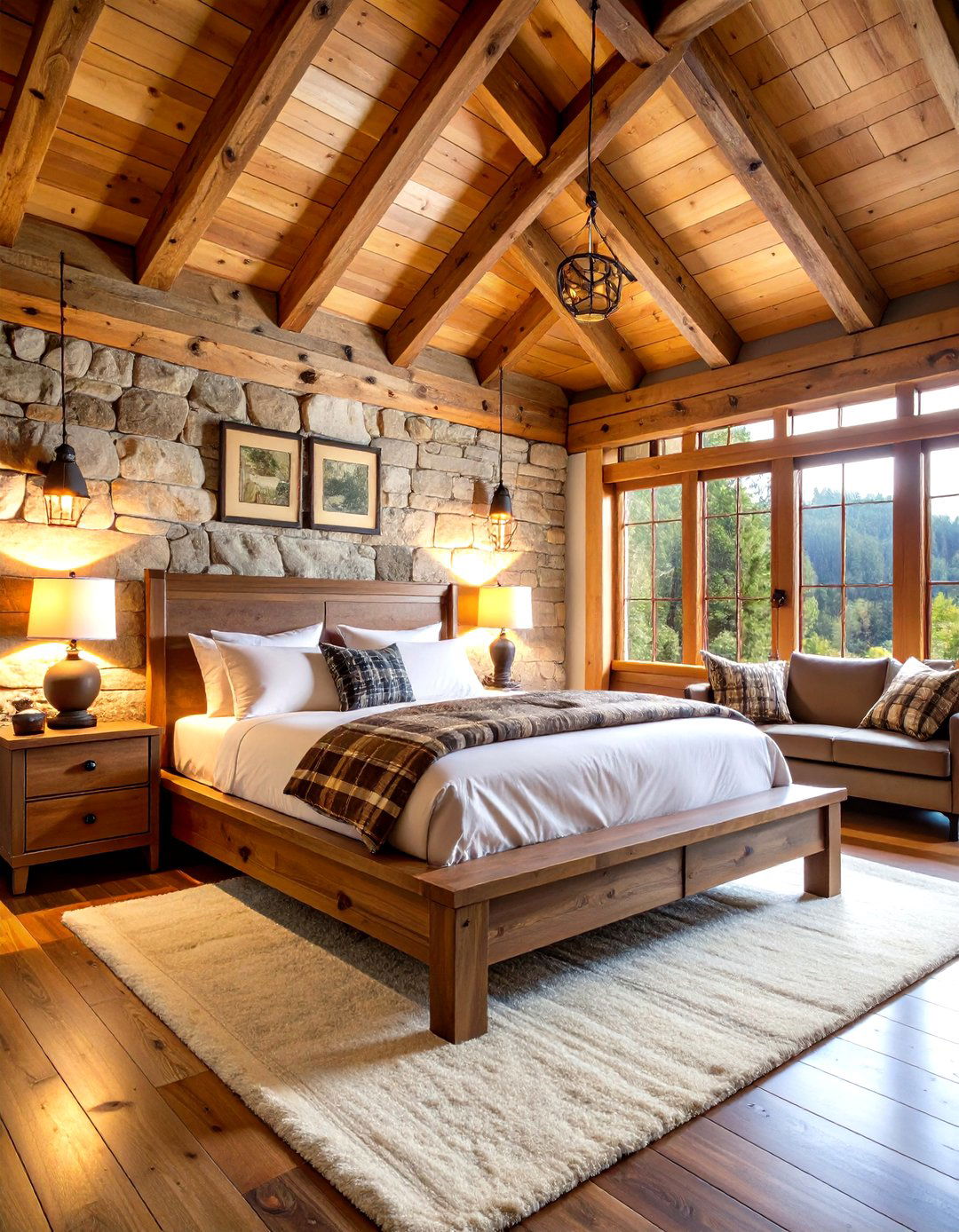 Rustic Cabin Mens Bedroom - 20 Men's Bedroom Ideas