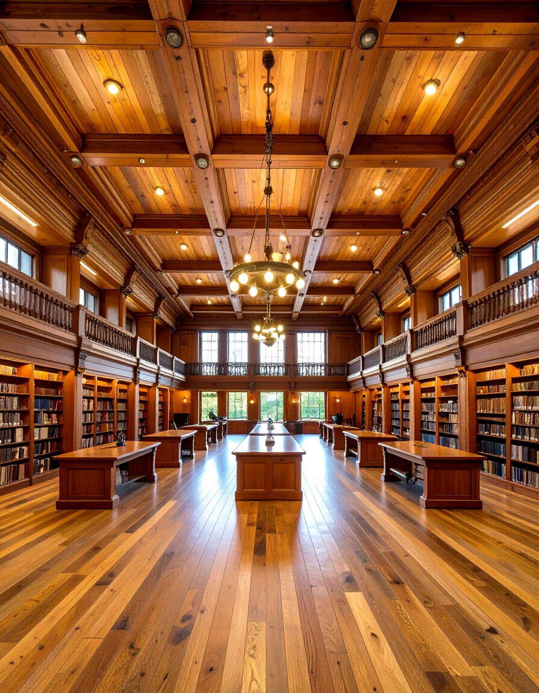 Rustic Ceiling with Reclaimed Chestnut Planks - 20 Rustic Ceiling Ideas