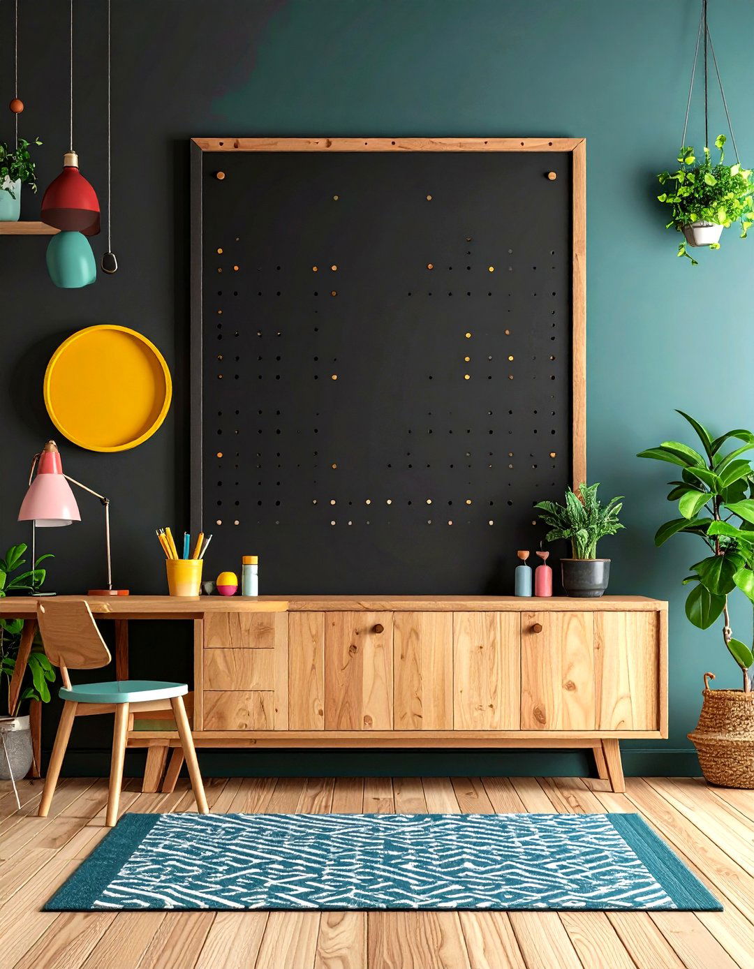 Rustic Chalkboard Accent Wall - 20 Rustic Decor Ideas
