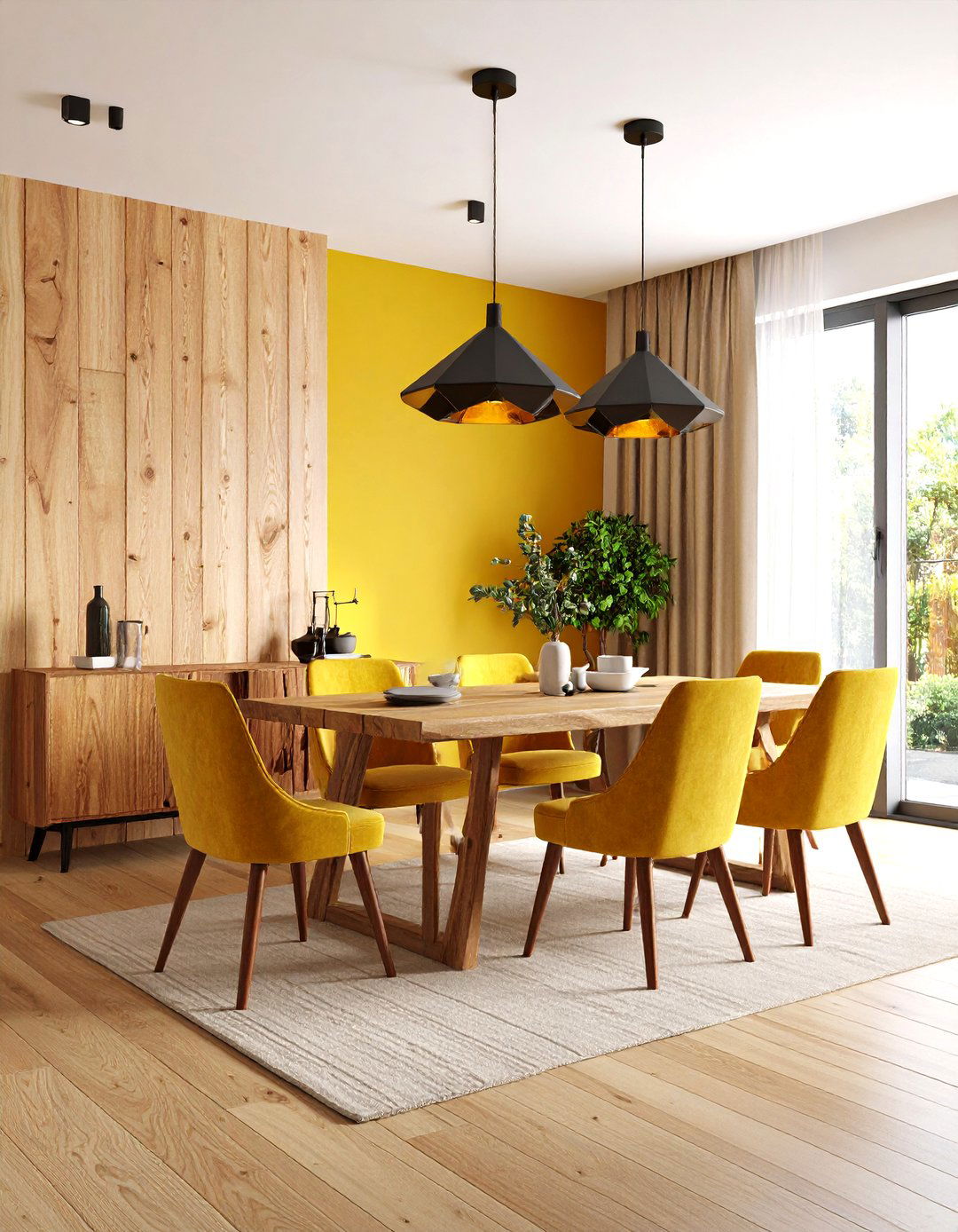 Rustic Contemporary Dining Room Interior Design - 20 Rustic Interior Design Ideas