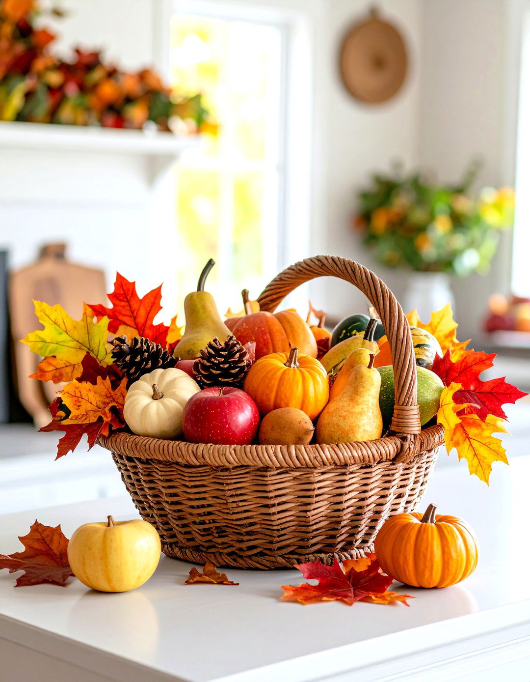 Rustic Cornucopia Displays - 20 Thanksgiving Decoration Ideas