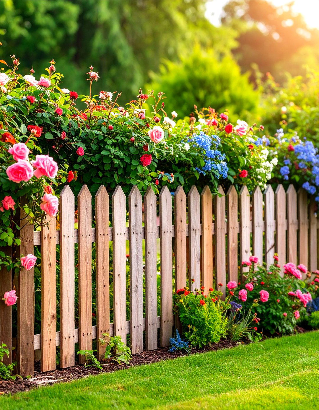 Rustic Country Cottage Pallet Fence - 20 Pallet Fence Ideas
