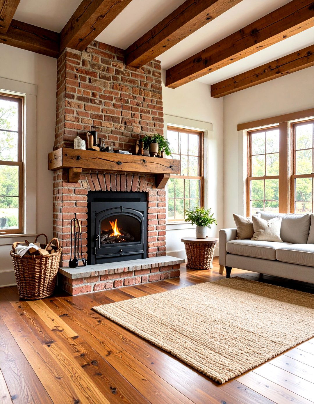 Rustic Country Log Burner Sanctuary - 20 Log Burner Ideas