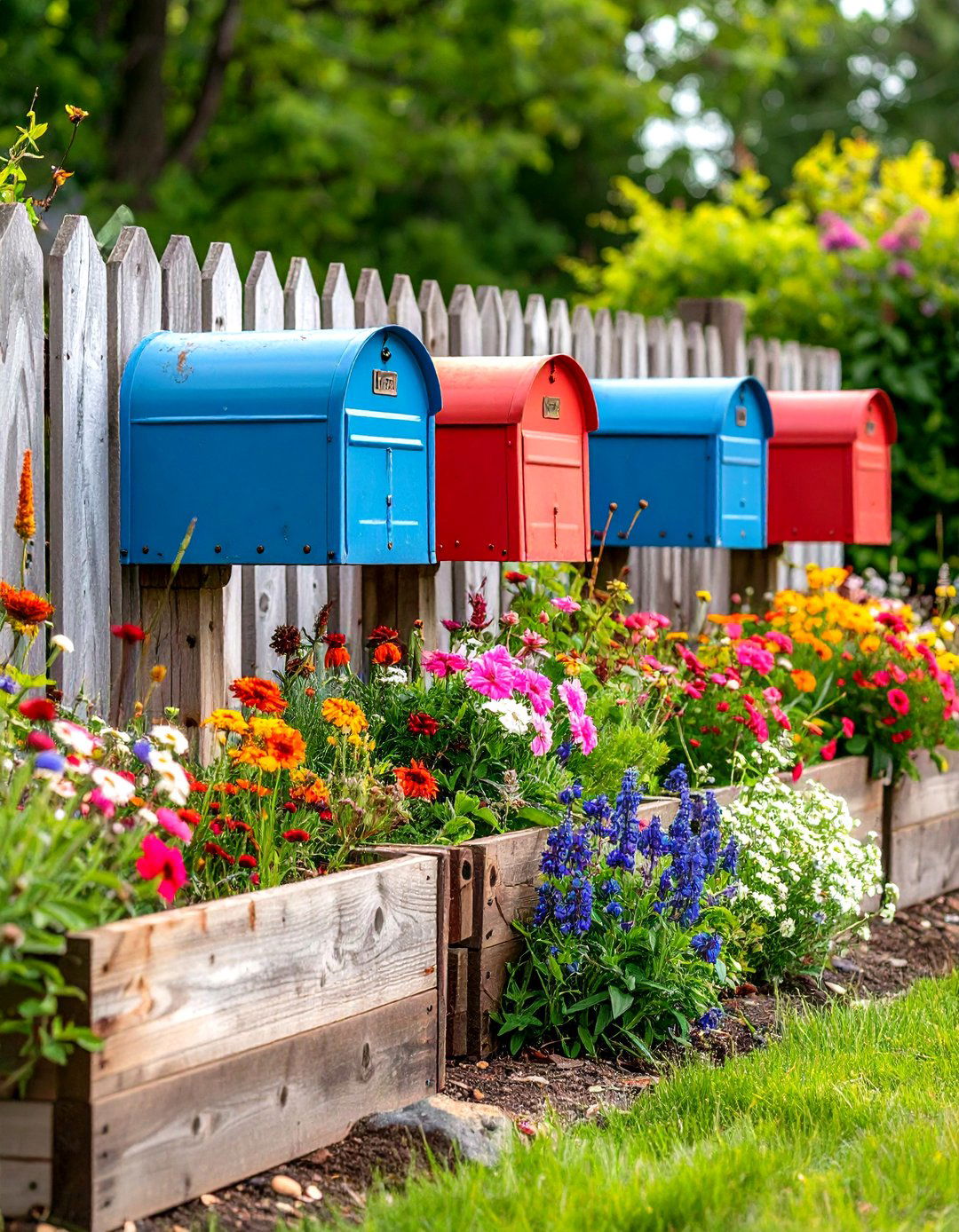 Rustic Country Mailbox Landscaping - 20 Mailbox Landscaping Ideas