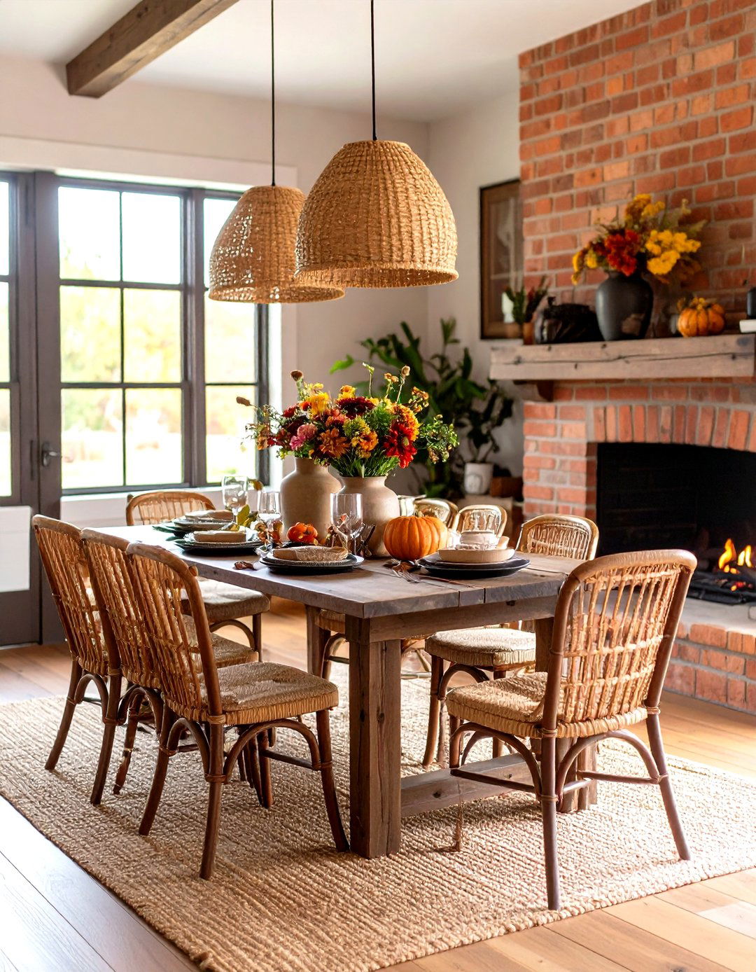 Rustic Countryside Parisian Dining Room - 20 Parisian Dining Room Ideas