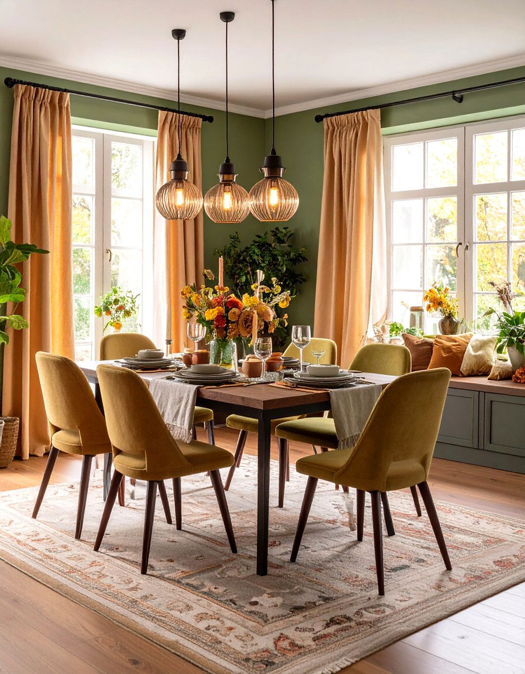 Rustic Dining Room Window Treatment Softness - 20 Rustic Dining Room Ideas