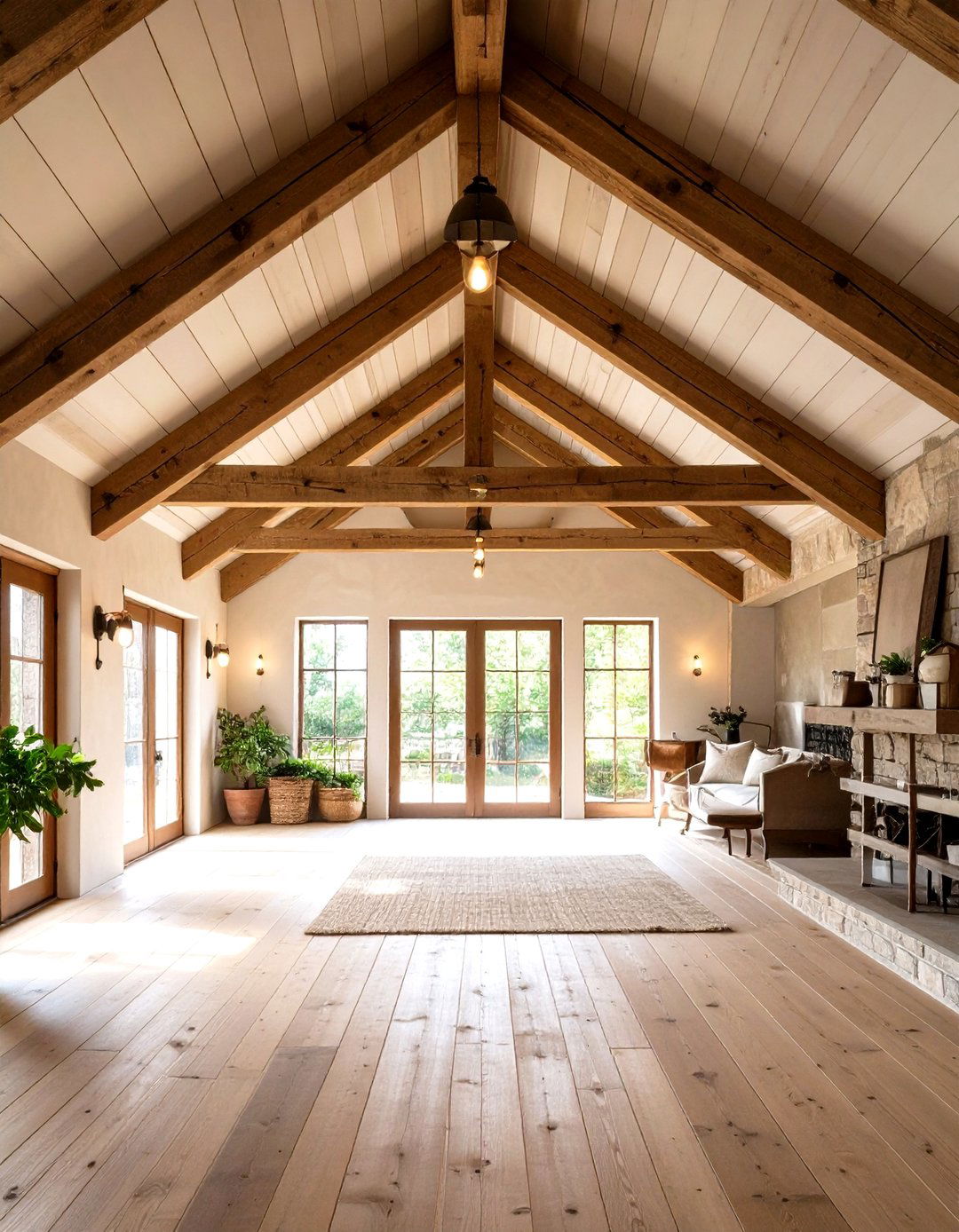 Rustic Exposed Ceiling Beams - 20 Rustic Decor Ideas