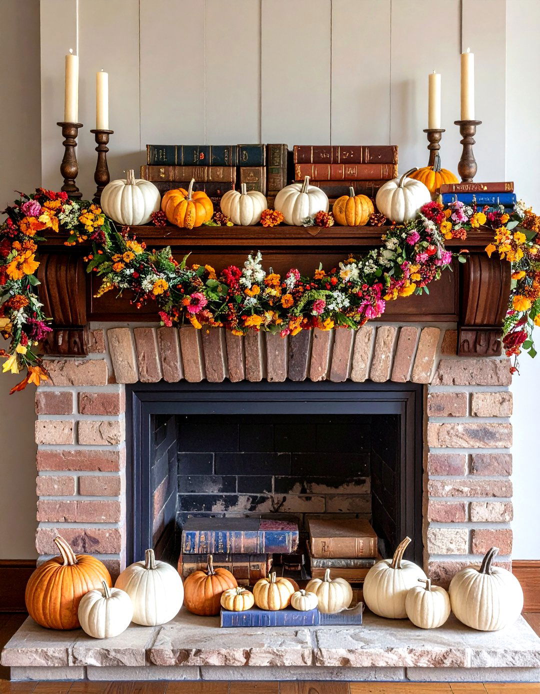 Rustic Fall Mantel Decor Arrangements - 20 Fall Decor Ideas