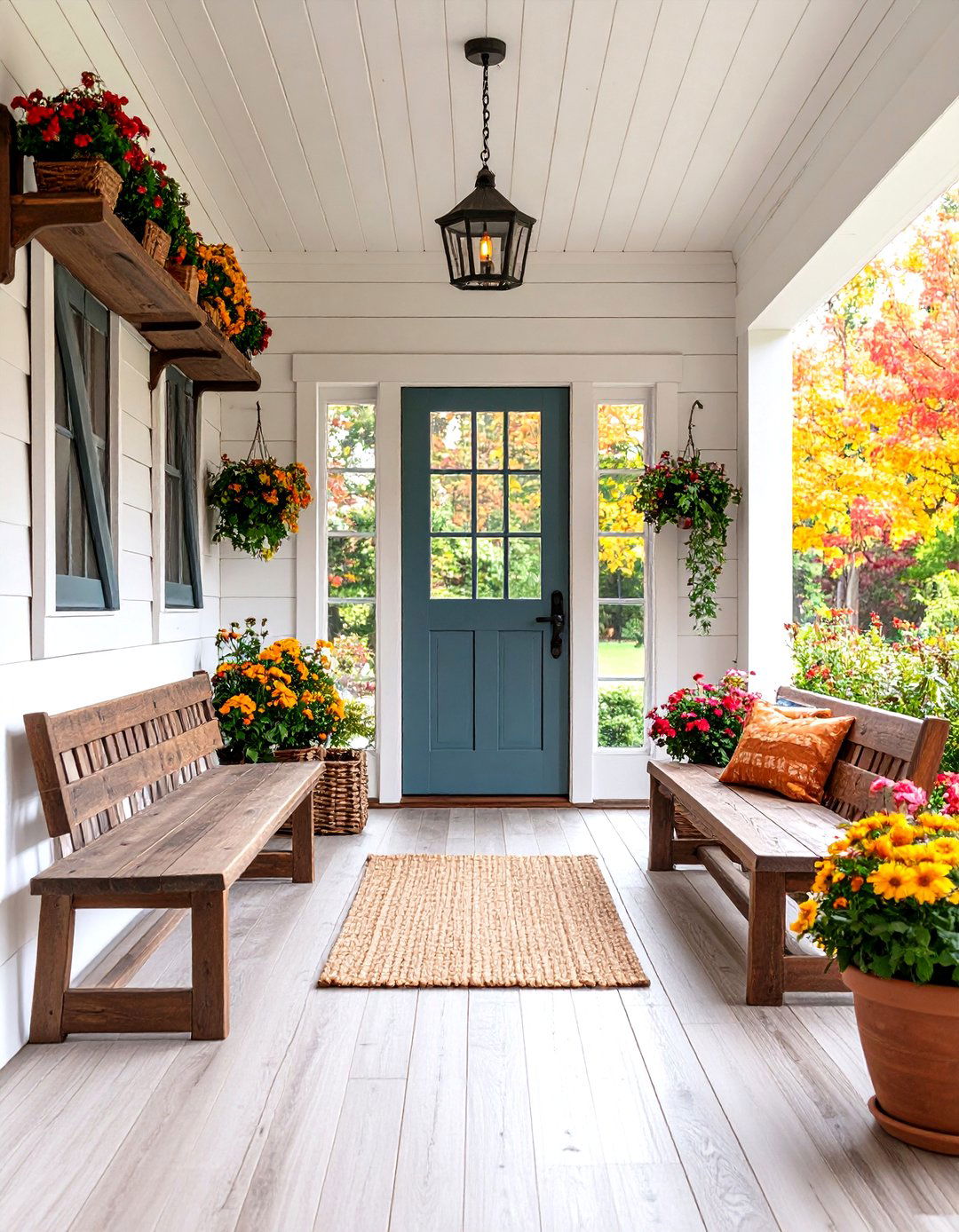 Rustic Farmhouse Entryway Interior Design - 20 Rustic Interior Design Ideas