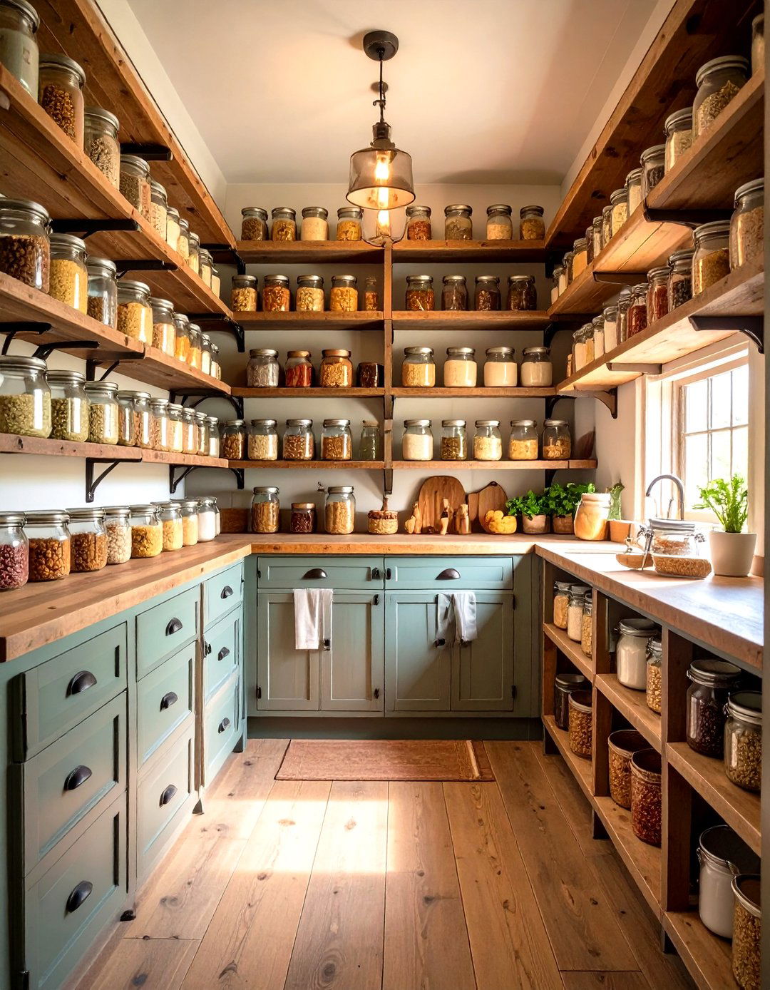 Rustic Farmhouse Kitchen Pantry Interior Design - 20 Rustic Interior Design Ideas