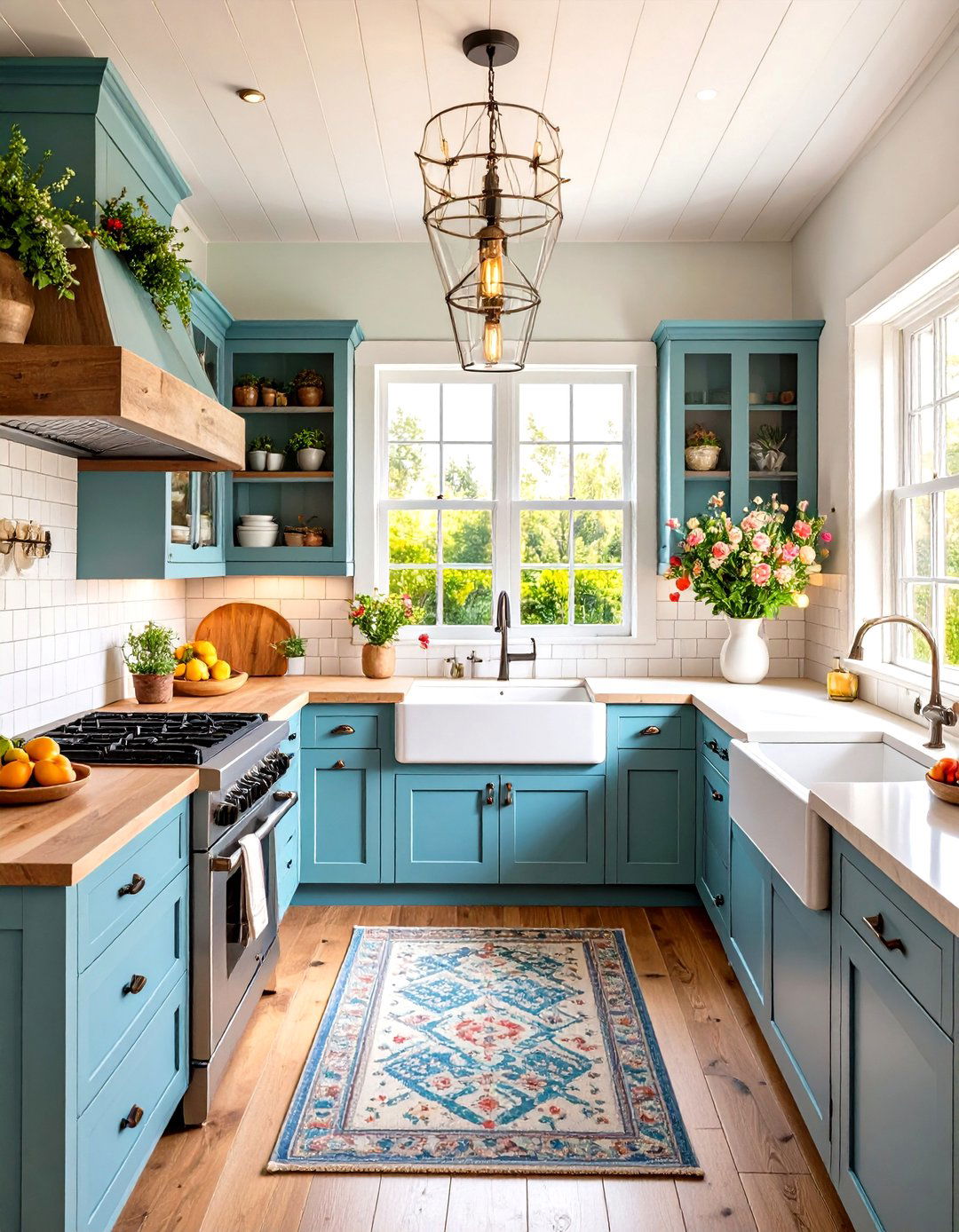 Rustic Farmhouse Kitchenette - 20 Kitchenette Ideas