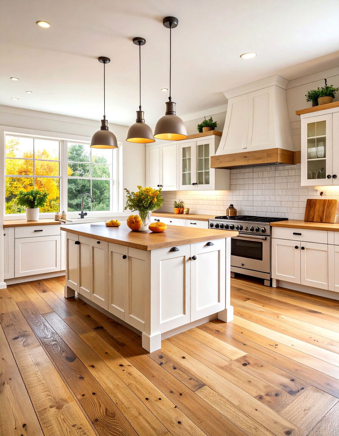 Rustic Farmhouse Kitchens With Wood Floors - 20 Kitchens With Wood Floors