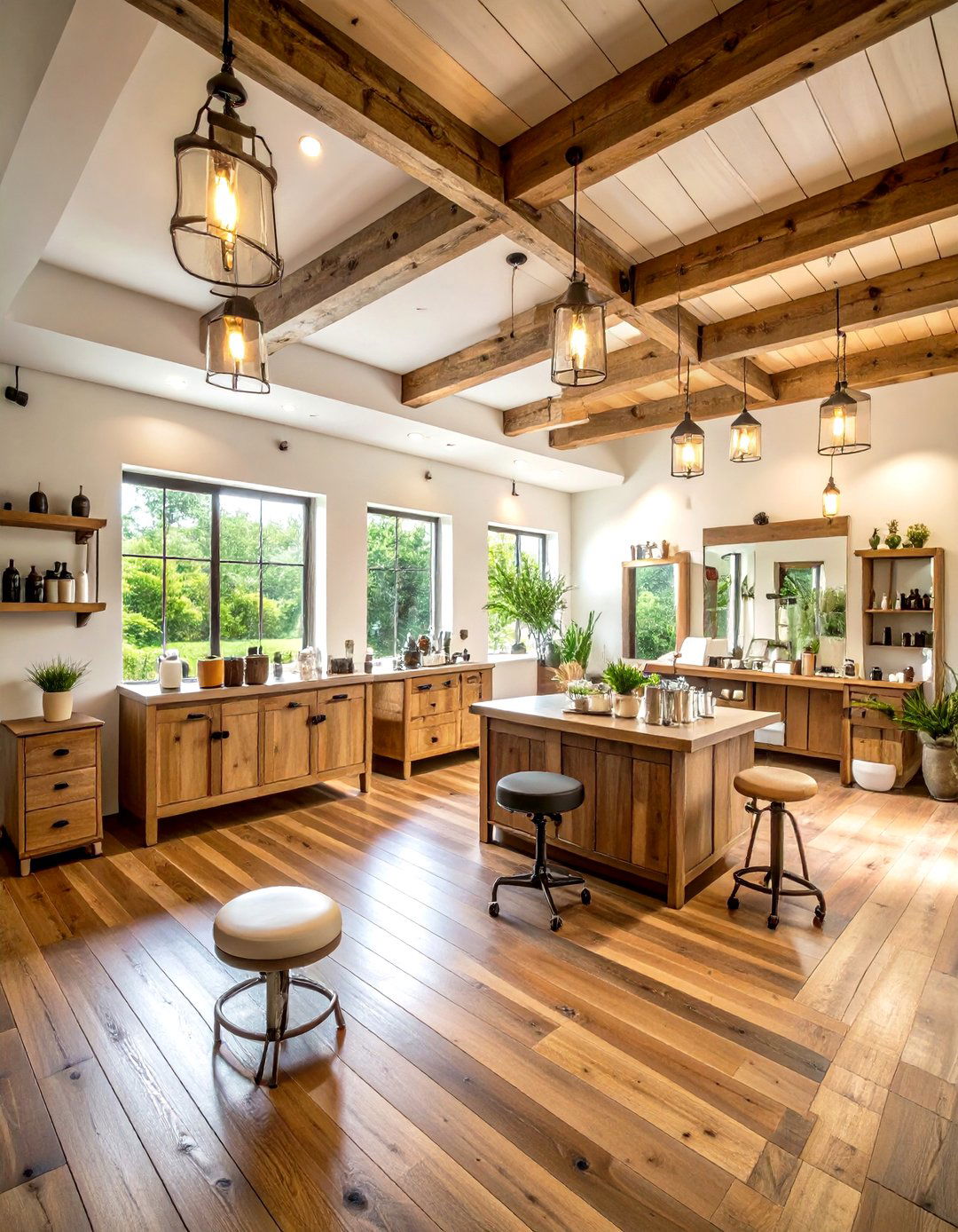 Rustic Farmhouse Lash Room - 20 Lash Room Ideas