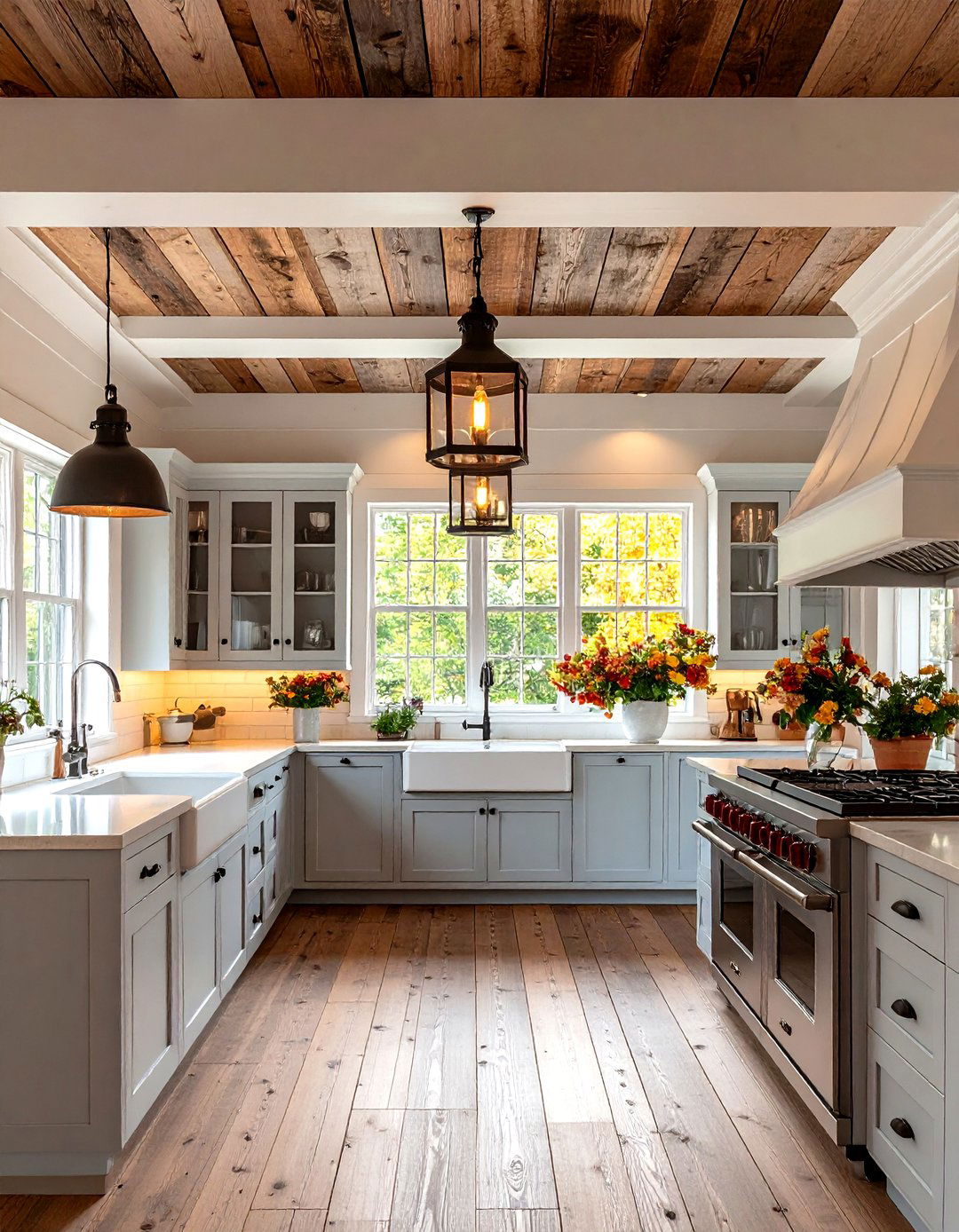 Rustic Farmhouse Reverse Tray Ceiling - 20 Reverse Tray Ceiling Ideas