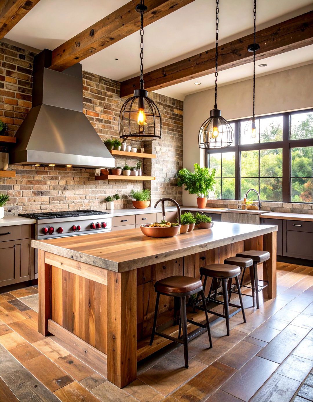 Rustic Farmhouse Stone and Timber BBQ Island - 20 Bbq Island Ideas