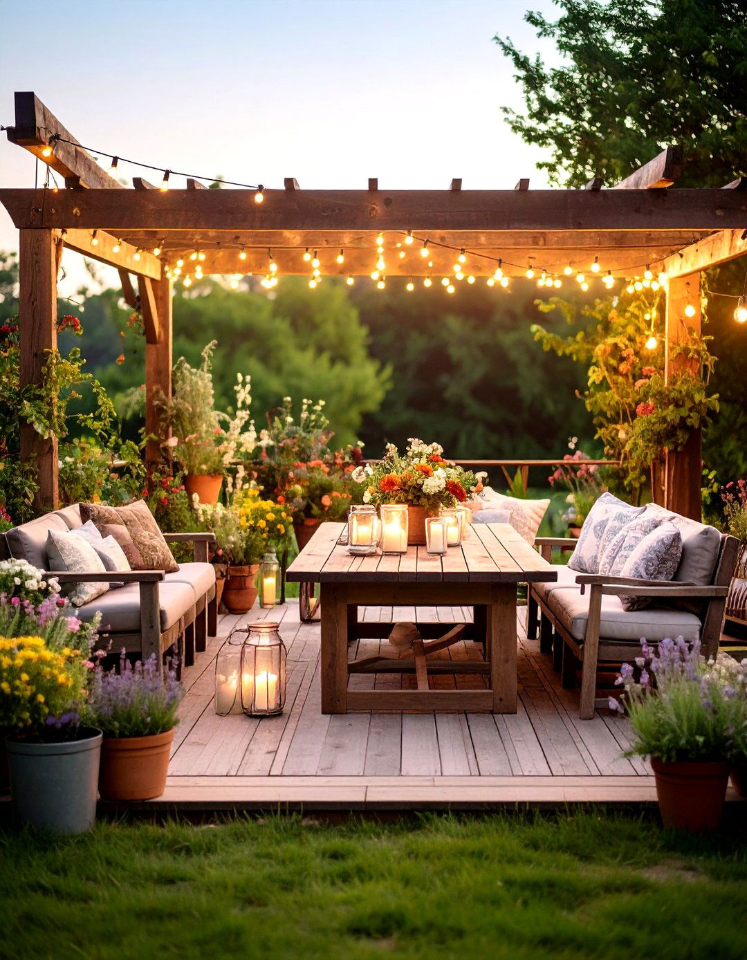 Rustic Farmhouse Terrace Design - 20 Terrace Design Ideas