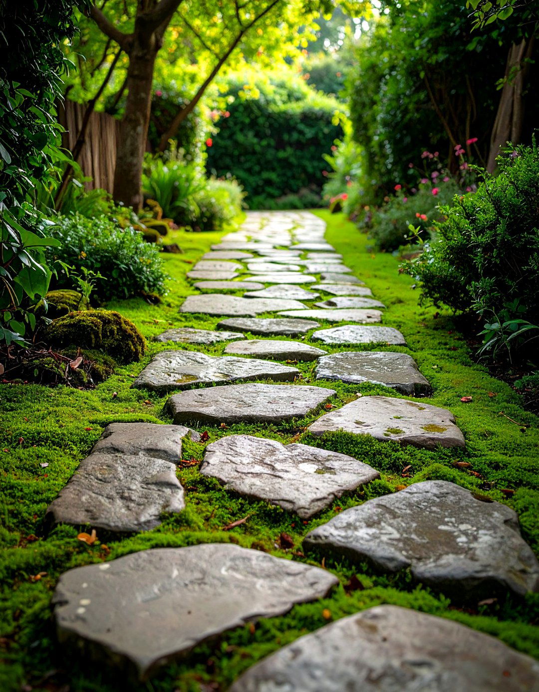 Rustic Fieldstone Walkway - 20 Stepping Stone Walkway Ideas