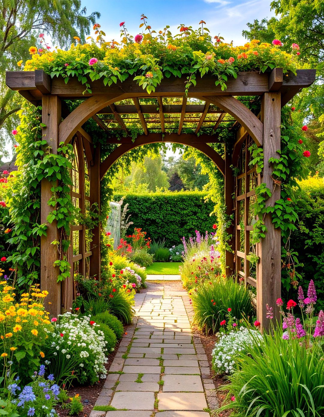 Rustic Garden Decor Arbor Entryways - 20 Garden Decor Ideas