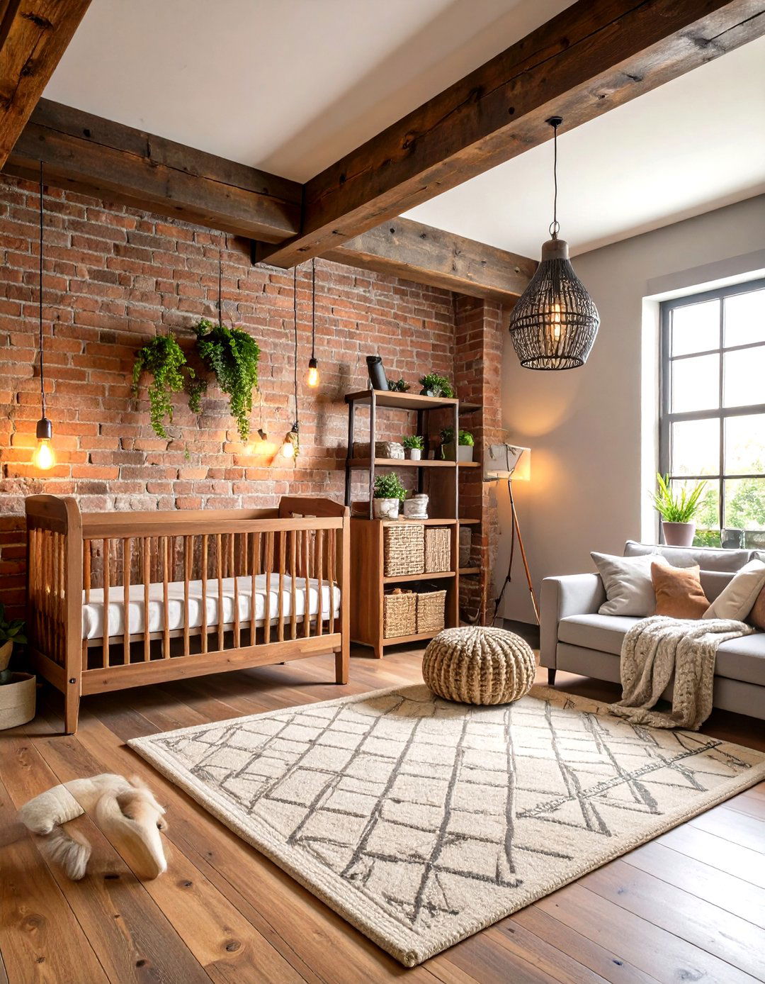 Rustic Industrial Modern Nursery - 20 Rustic Nursery Ideas