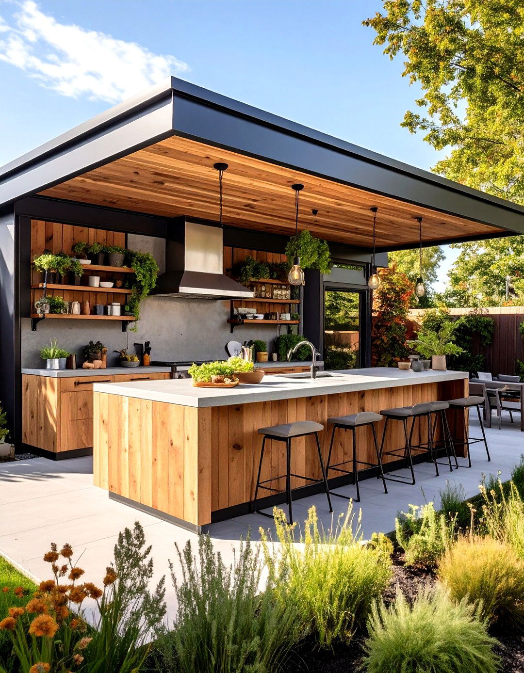 Rustic Industrial Outdoor Kitchen Fusion - 20 Rustic Outdoor Kitchen Ideas