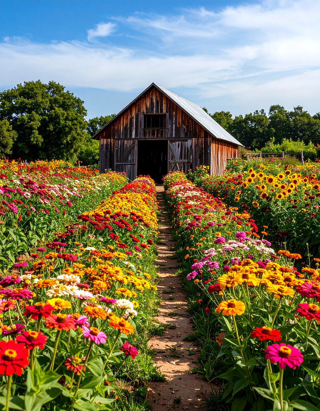 Rustic Landscaping incorporating Seasonal Cutting Garden and Flower Production - 20 Rustic Landscaping Ideas