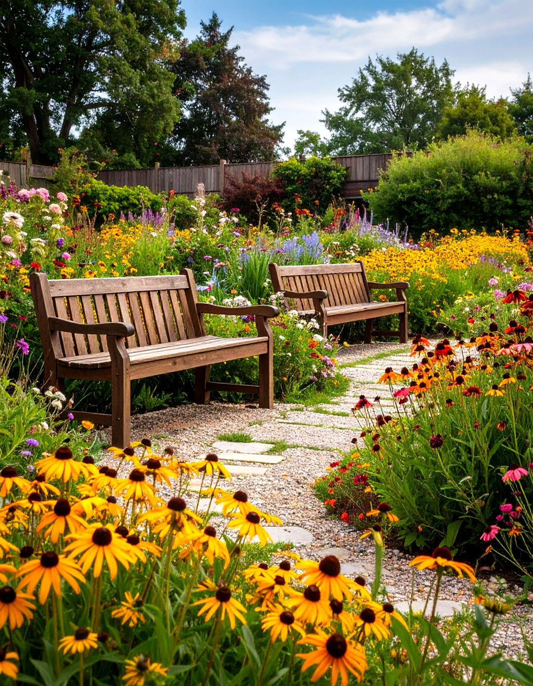 Rustic Landscaping with Wildflower Meadow Gardens - 20 Rustic Landscaping Ideas