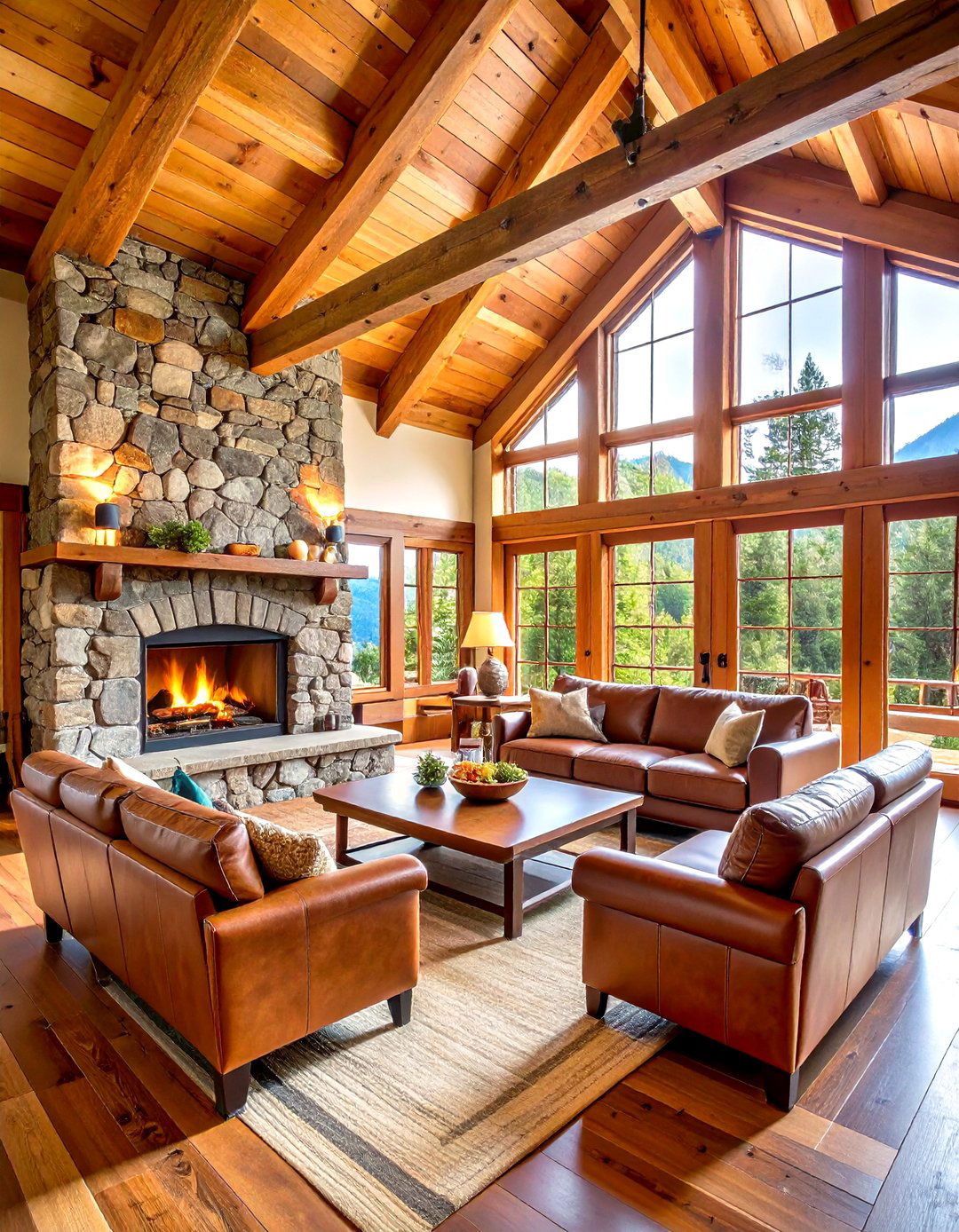 Rustic Lodge Man Cave Cabin - 20 Luxury Man Cave Ideas