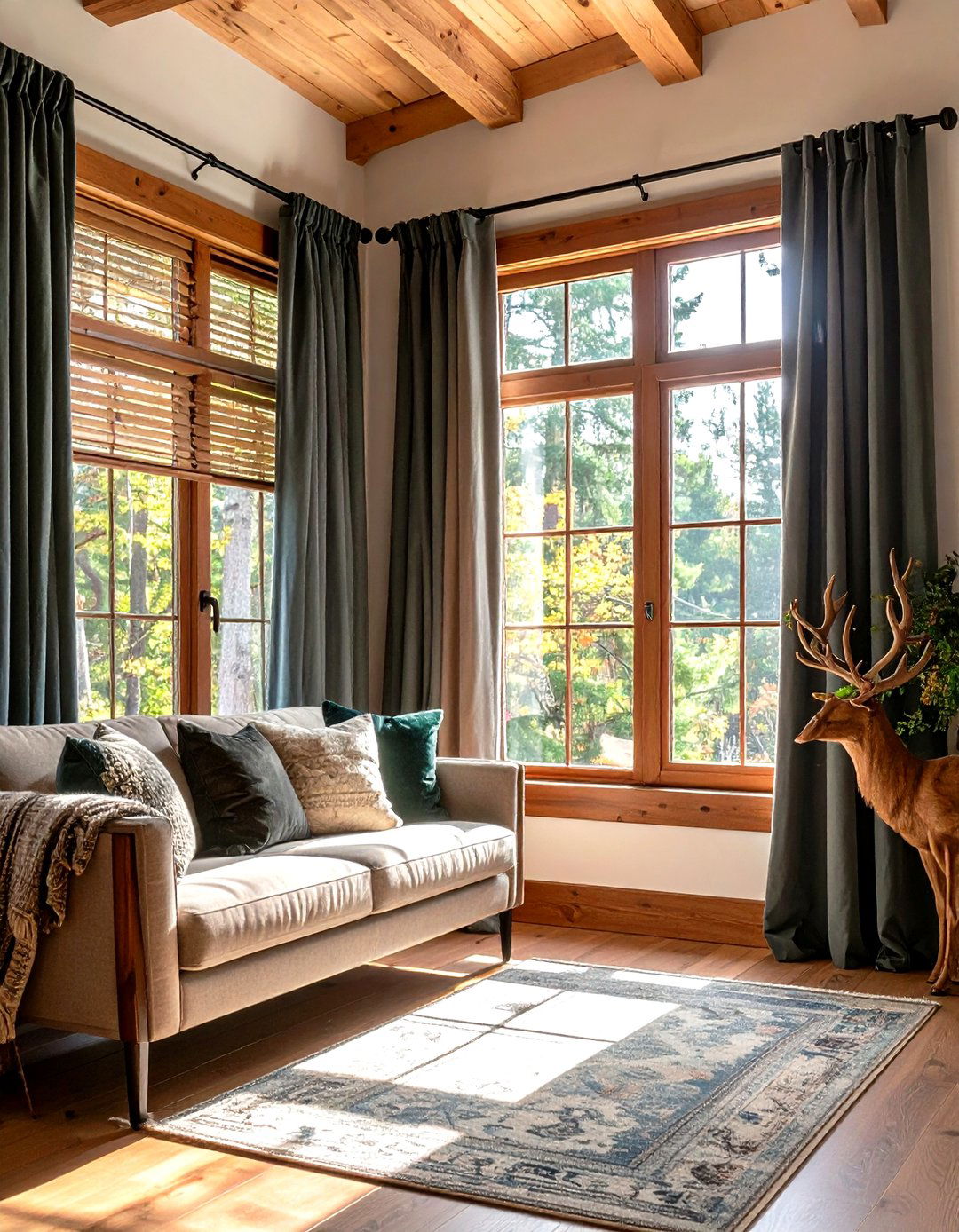 Rustic Lodge Window Treatments - 20 Window Treatments Ideas